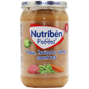 Nutriben Potitos +6m Veau Haricots Verts Carottes 235g - Publicité