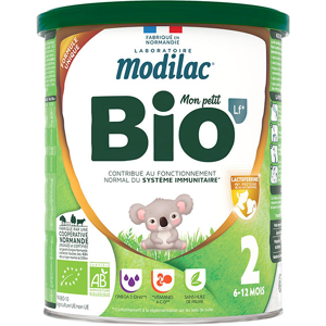 Modilac Mon Petit Bio Lf+ Lait Infantile 2ème Âge 800g - Publicité