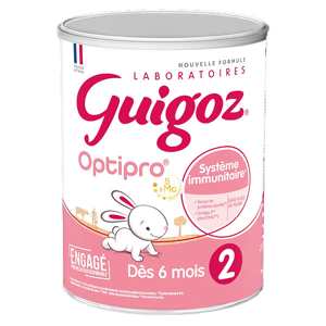 Guigoz Optipro Lait 2ème Age +6m 780g - Publicité