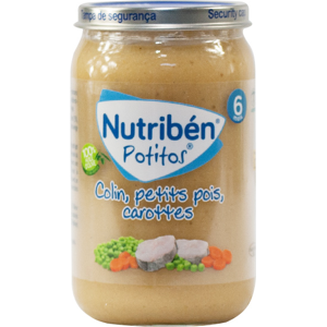 Nutriben Potitos Colin Petits Pois Carottes 235g - Publicité