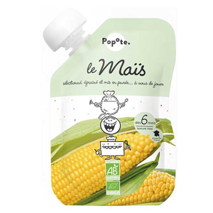 Popote Les Légumes Gourde Maïs +6m Bio 120g - Publicité