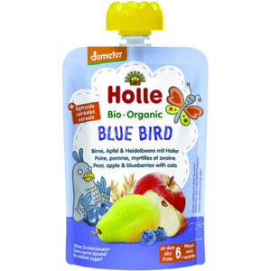 Holle Gourde Pouchy Poire Pomme Myrtille Avoine Bio +6m 100g - Publicité