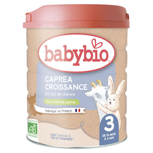 Babybio Lait de Chèvre Caprea 3ème Âge Bio 800g - Publicité