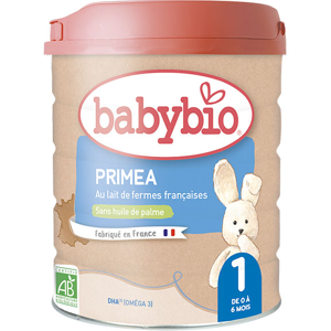 Babybio Lait Infantile Primea 1er Âge Bio 800g - Publicité