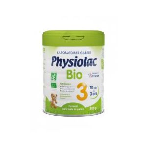 Physiolac Bio 3 10 Mois à 3 Ans 800 g - Pot 800 g