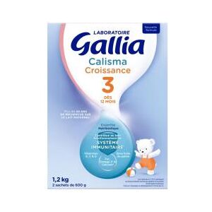 Gallia Calisma Croissance 3eme Âge +12 Mois 1,2 kg - Carton 2 sachets de 600 g