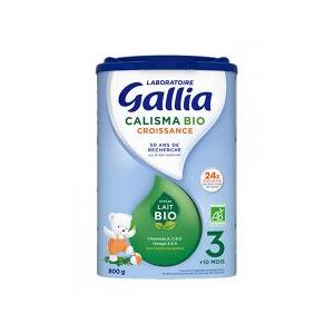 Gallia Calisma Croissance 3ème Âge + 10 Mois Bio 800 g - Boîte 800 g
