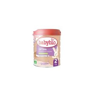 Babybio Optima 2 au Lait de Fermes Françaises de 6 à 12 Mois Bio 800 g - Boîte 800 g