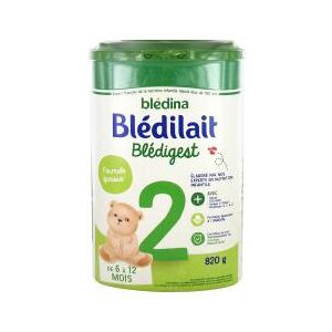 Bledina Bledilait Bledigest 2eme Âge de 6 a 12 Mois 820 g - Boîte 820 g