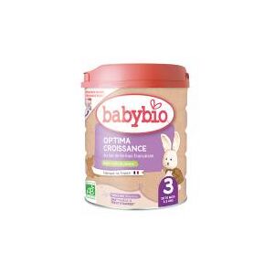 Babybio Optima Croissance 3 au Lait de Fermes Francaises de 10 Mois a 3 Ans Bio 800 g - Boîte 800 g