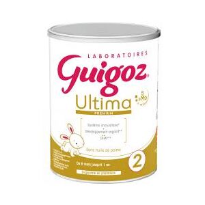 Guigoz Ultima Premium Lait de Suite 2ème Âge De 6 Mois à 1 An 800 g - Boîte 800 g