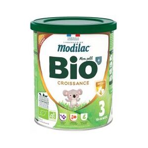 Modilac Bio Croissance 3ème Âge 10-36 Mois 800 g - Boîte 800 g - Publicité