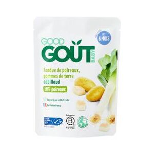 Good Goût Fondue de Poireaux Pommes de Terre Cabillaud dès 6 Mois 190 g - Sachet 190 g