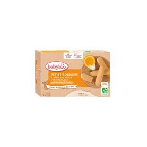 Babybio Petits Boudoirs Huile Essentielle d'Orange Douce - Farine & Oeuf France - Boîte 6 sachets de 4 boudoirs