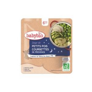 Babybio Sachet Soupe de Petits Pois & Courgette Biologique Dès 6 Mois 190 g - Sachet 190 g