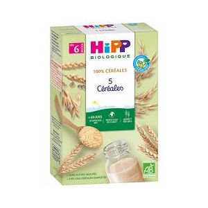 HiPP 5 Céréales dès 6 Mois Bio 250 g - Boîte 250 g - Publicité