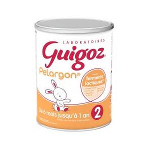 Guigoz Pelargon Lait 2ème Âge Dès 6 Mois Jusqu'à 1 An 780 g - Pot 780 g