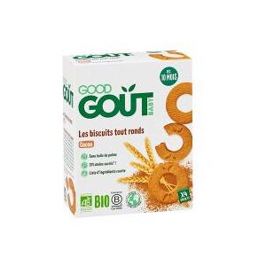 Good Goût Biscuits Tout Ronds Cacao Dès 10 Mois Bio 20 Biscuits - Boîte 4 sachets de 5 biscuits