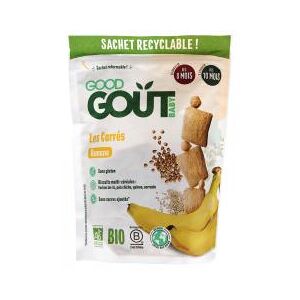 Good Goût Carrés Banane Dès 8 Mois Bio 50 g - Sachet 50 g - Publicité