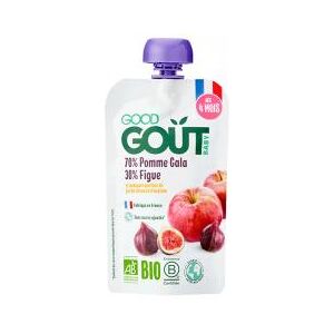 Good Goût Pomme Figue dès 4 Mois Bio 120 g - Gourde 120 g