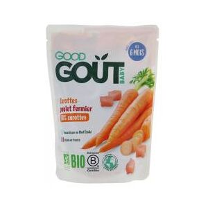 Good Goût Carottes Poulet Fermier dès 6 Mois Bio 190 g - Sachet 190 g