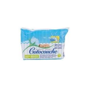 Cotocouche Inserts en Coton - Taille 1 - Paquet 30 couches - Publicité