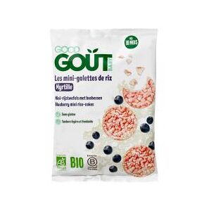 Good Goût Mini-Galettes de Riz à la Myrtille Dès 10 Mois Bio 40 g - Sachet 40 g