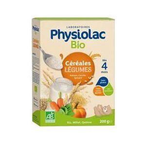 Physiolac Bio Céréales Légumes 200 g - Boîte 200 g - Publicité