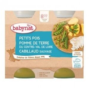 Babybio Pots Petits Pois Pomme de Terre/Cabillaud 400 g - Publicité