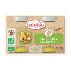 Babybio Petit Pot Légumes dès 6 mois Maïs Doux 2X130g - Publicité