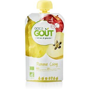 Good Goût Bio Purée de Fruits Pomme Coing 120 g - Publicité