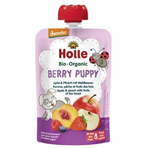 Holle Gourde Pouchy Pomme Pêche Fruits des Bois Bio +8m 100g - Publicité