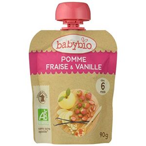 Babybio Jardin Bio Dessert Biofruits Pomme Vanille Bourbon 680 g - Publicité