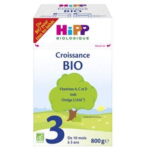 HiPP Biologique Lait 3 BIO Croissance boîte 800 g de 10 mois à 3 ans - Publicité