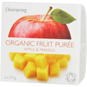 Clearspring Compote de Pommes et de Mangue Bio 2 x 100 g - Publicité