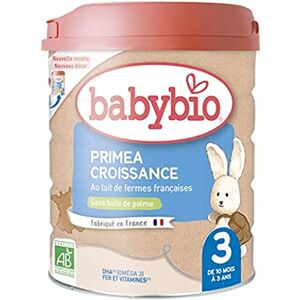 Babybio Lait Infantile Primea 3ème Âge, 800g - Publicité