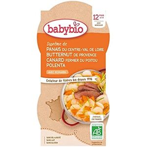Babybio Bols Panais Courge Butternut Canard Fermier du Poitou Polenta 400 g - Publicité