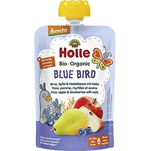 Holle Gourde Pouchy Poire Pomme Myrtille Avoine Bio +6m 100g - Publicité