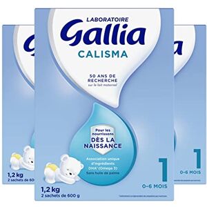 Laboratoire Gallia Calisma 1er âge Lait en Poudre pour Bébé Lait Bébé de 0 à 6 Mois Sans Huile de Palme Dès La Naissance Lot de 3x1,2kg - Publicité