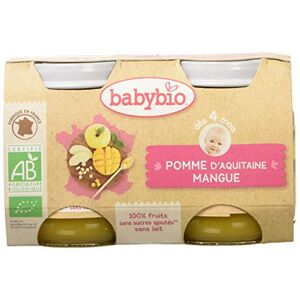 Babybio Pots Pomme d'Aquitaine Mangue, 260g - Publicité