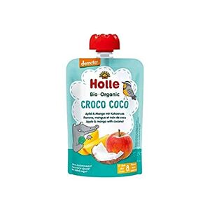 Holle Gourde Pouchy Pomme Mangue Noix de Coco Bio +8m 100g - Publicité