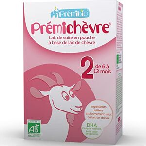 PREMIBIO Lait Infantile Bio 2eme Âge 6 à 12 Mois à Base de Lait de Chèvre Prémibio Boîte de Lait en Poudre pour Bébé Préparation de Suite pour Bébés 600g - Publicité