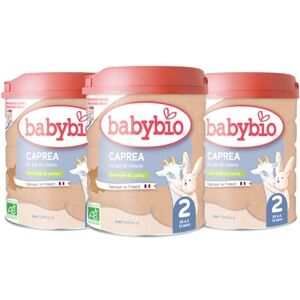 Babybio Lait Infantile Caprea 2ème Âge 800g Au lait de chèvre dès 6 Mois BIO Fabriqué en France Sans Huile de Palme Lot de 3 - Publicité