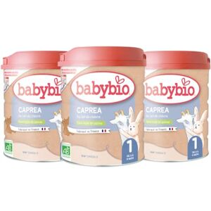 Babybio Lait Infantile Caprea 1er Âge 800g Au lait de chèvre de 0 à 6 Mois BIO Fabriqué en France Sans Huile de Palme Lot de 3 - Publicité