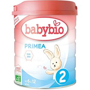 Babybio Lait Infantile Primea 2ème Âge 800g dès 6 Mois BIO Fabriqué en France Sans Huile de Palme - Publicité