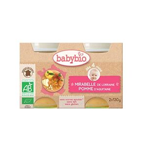 Babybio Pots Mirabelle de Lorraine Pomme d'Aquitaine 260 g - Publicité
