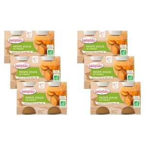 Babybio Petits Pots Patate Douce 2x130 g 4+ Mois BIO Lot de 6 - Publicité