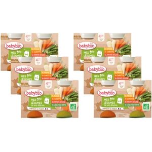 Babybio Multipack Pots Légumes BIO 4+ mois 4x130g Lot de 6 - Publicité