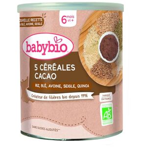 Babybio 5 Céréales Verveine Fleur d'Oranger Camomille 6+ Mois 220g BIO - Publicité