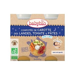 Babybio Pots Compotée de Carotte des Landes Tomate/Pâtes 400 g - Publicité